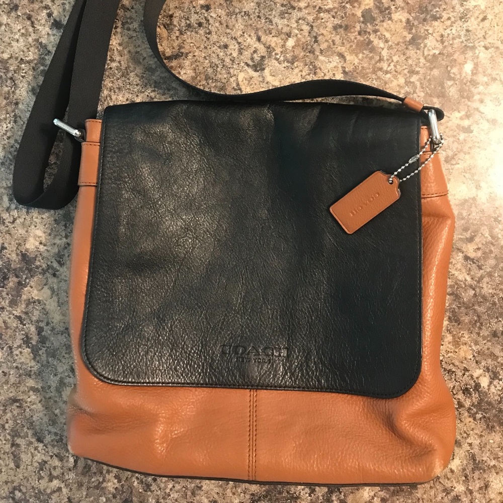 Leather Coach Shoulder Bag